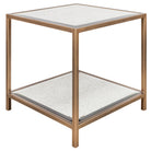 Upton Side Table in Antique Brass by Keiichi