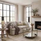 Upton Coffee Table in Antique Brass - Round by Keiichi