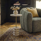 Adames Travertine Drink Table by Uttermost