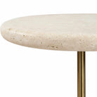 Adames Travertine Drink Table Uttermost