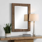 Aldous Walnut Rectangular Mirror by Uttermost