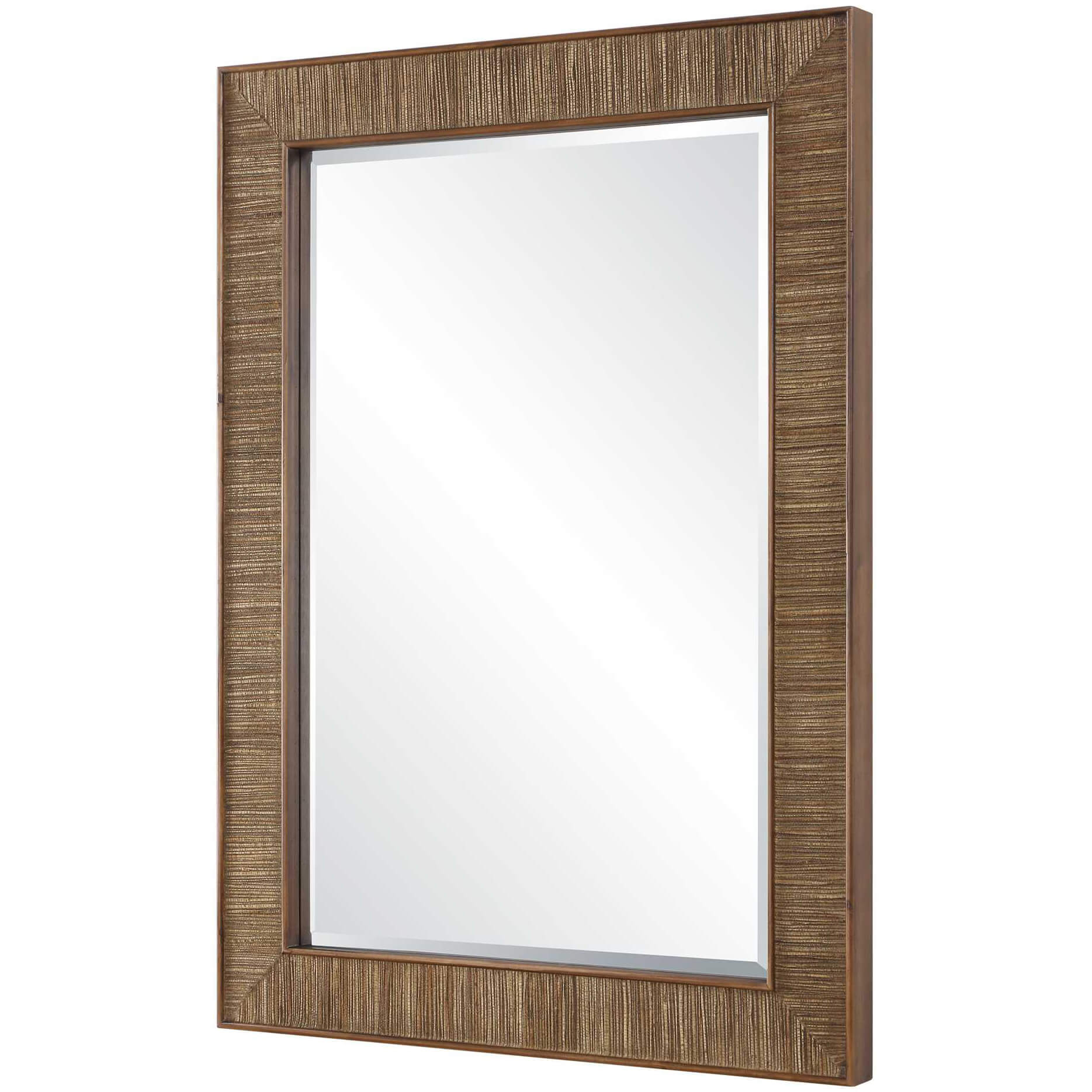 Aldous Walnut Rectangular Mirror by Uttermost
