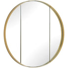 Amram Antique Brass Round Mirror by Uttermost