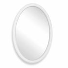 Bali White Ribbed Oval Mirror by Uttermost