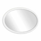 Bali White Ribbed Oval Mirror by Uttermost