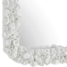 Barnacle Rectangular White Mirror by Uttermost