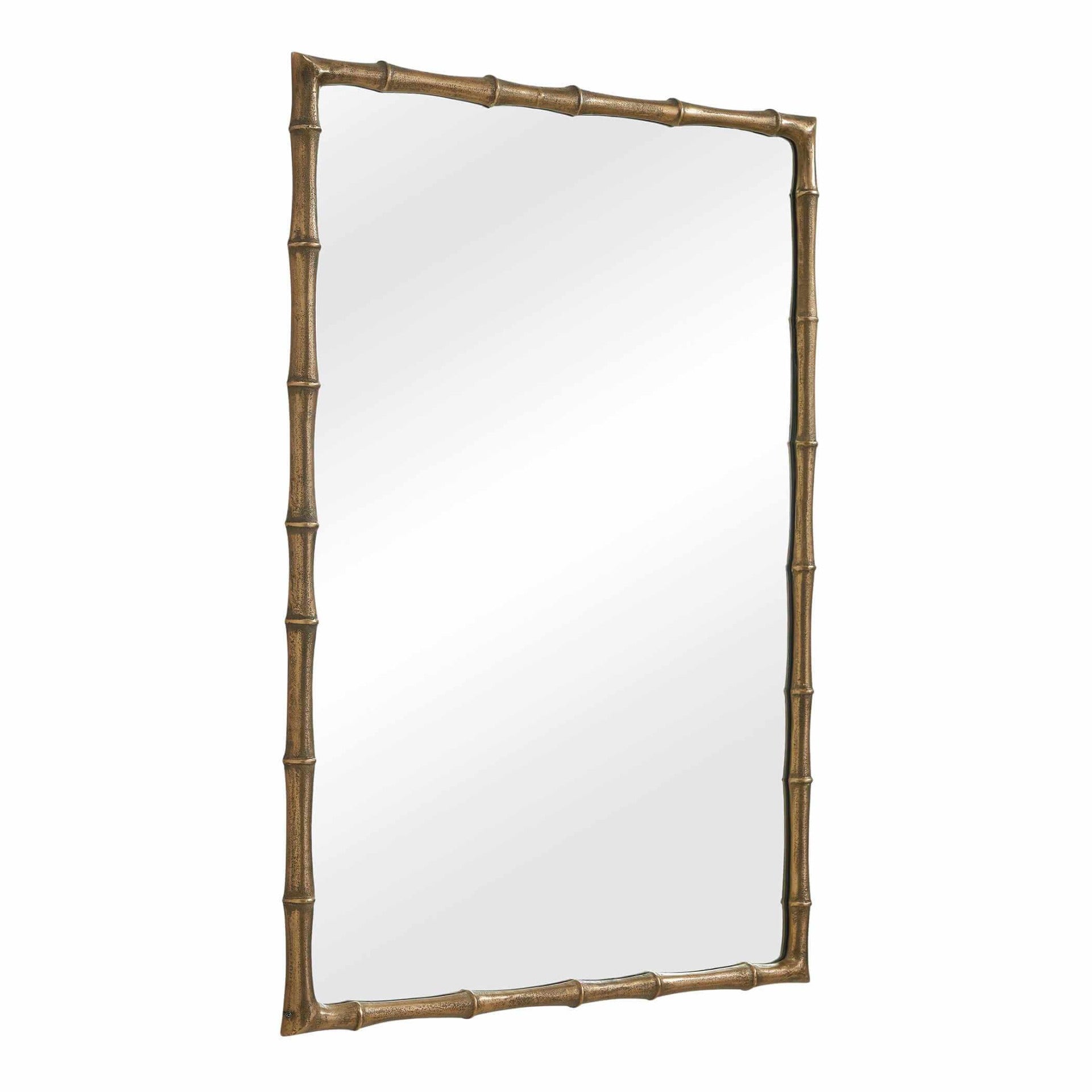 Brass Bamboo Rectangle Mirror by Uttermost