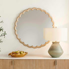 Cerrito Burnished Ivory Round Mirror by Uttermost