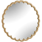 Cerrito Burnished Ivory Round Mirror by Uttermost