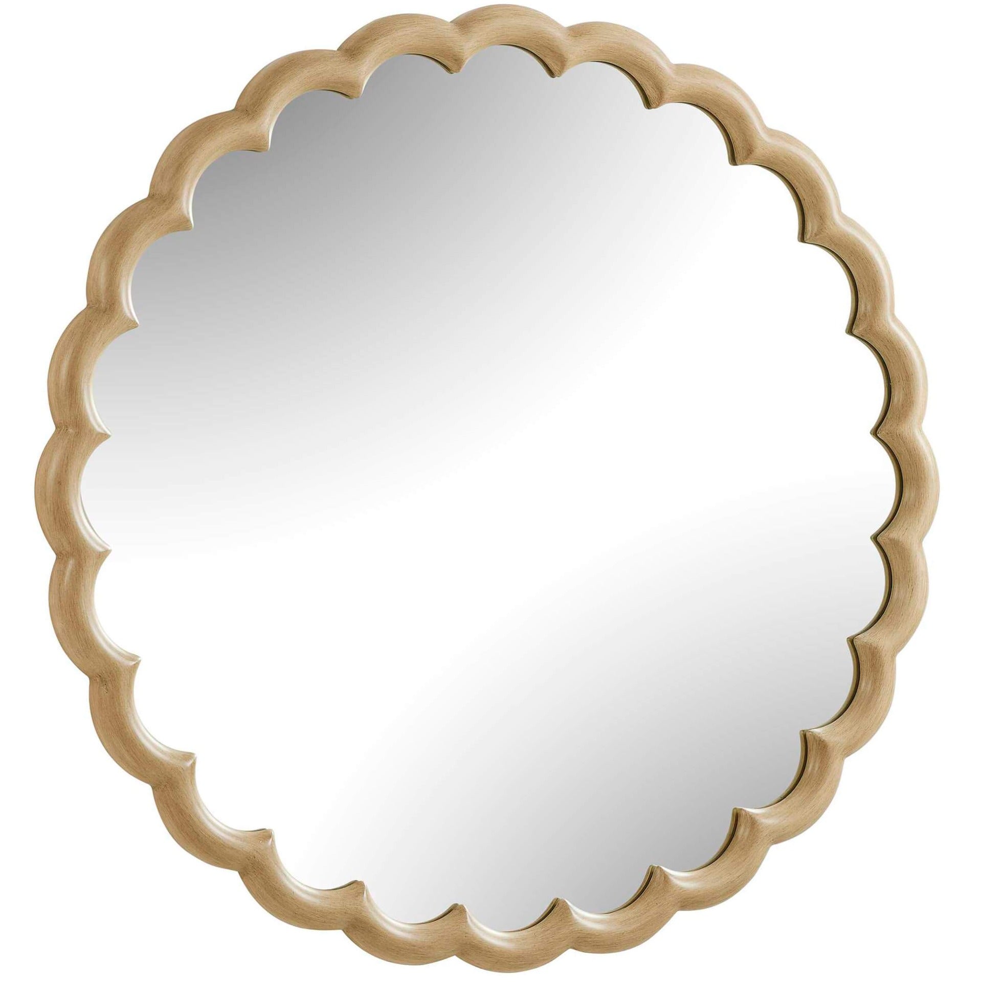 Cerrito Burnished Ivory Round Mirror by Uttermost