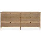 Coast 6 Drawer Rattan Chest of Drawers Uttermost