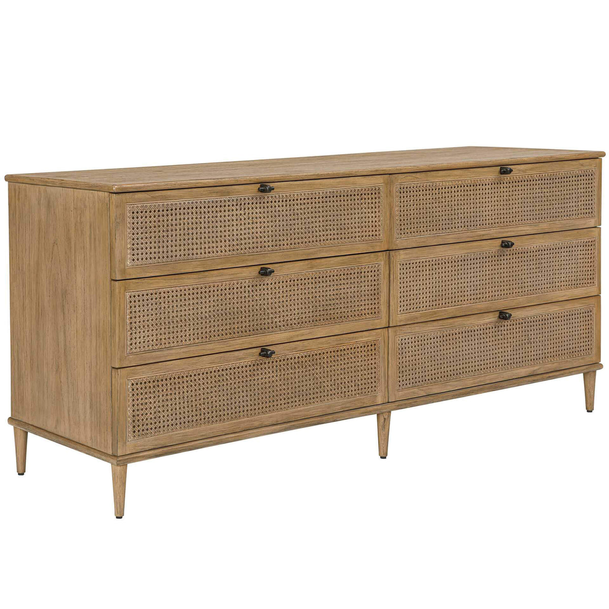 Coast 6 Drawer Rattan Chest of Drawers Uttermost