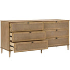 Coast 6 Drawer Rattan Chest of Drawers Uttermost