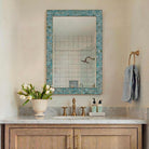 Coralie Tile Rectangular Mirror by Uttermost