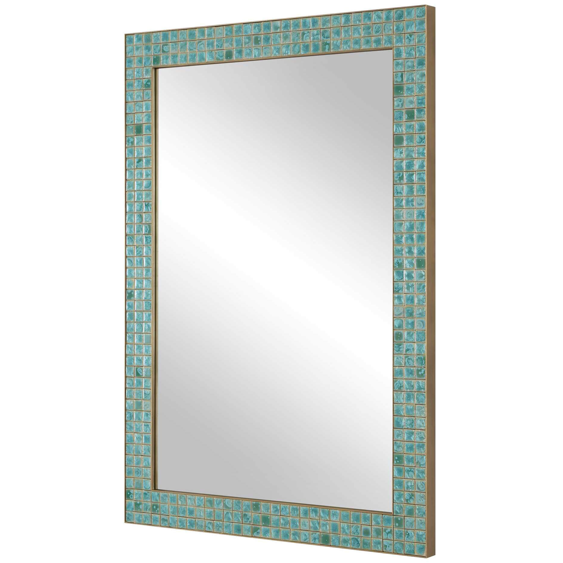 Coralie Tile Rectangular Mirror by Uttermost