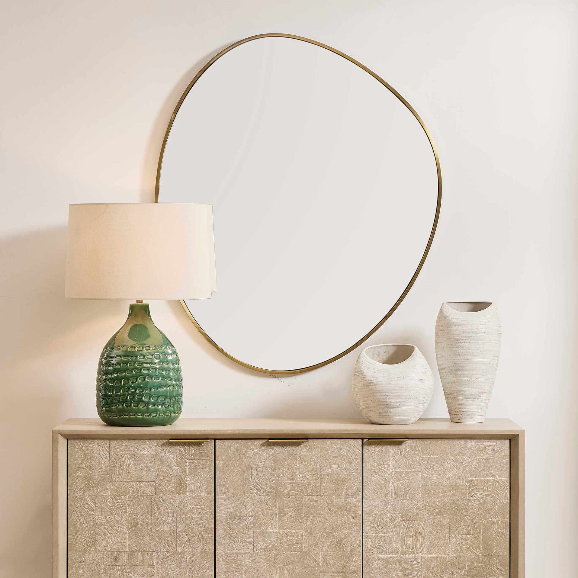Distort Antique Brass Mirror by Uttermost