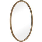 Ellis Beaded Brass Oval Mirror by Uttermost