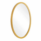 Elstree Antique Brass Oval Mirror by Uttermost