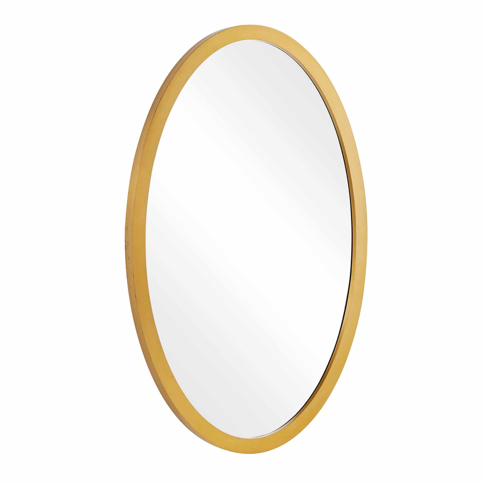 Elstree Antique Brass Oval Mirror by Uttermost