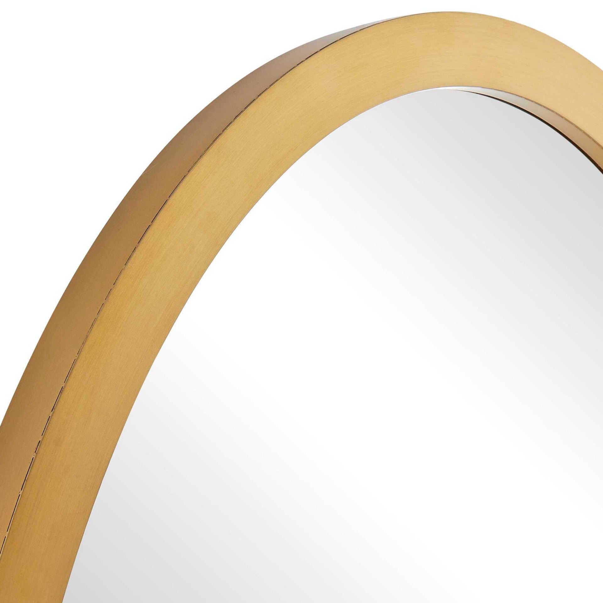Elstree Antique Brass Oval Mirror by Uttermost