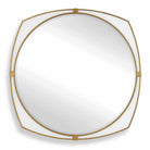 Estella White Round Mirror by Uttermost