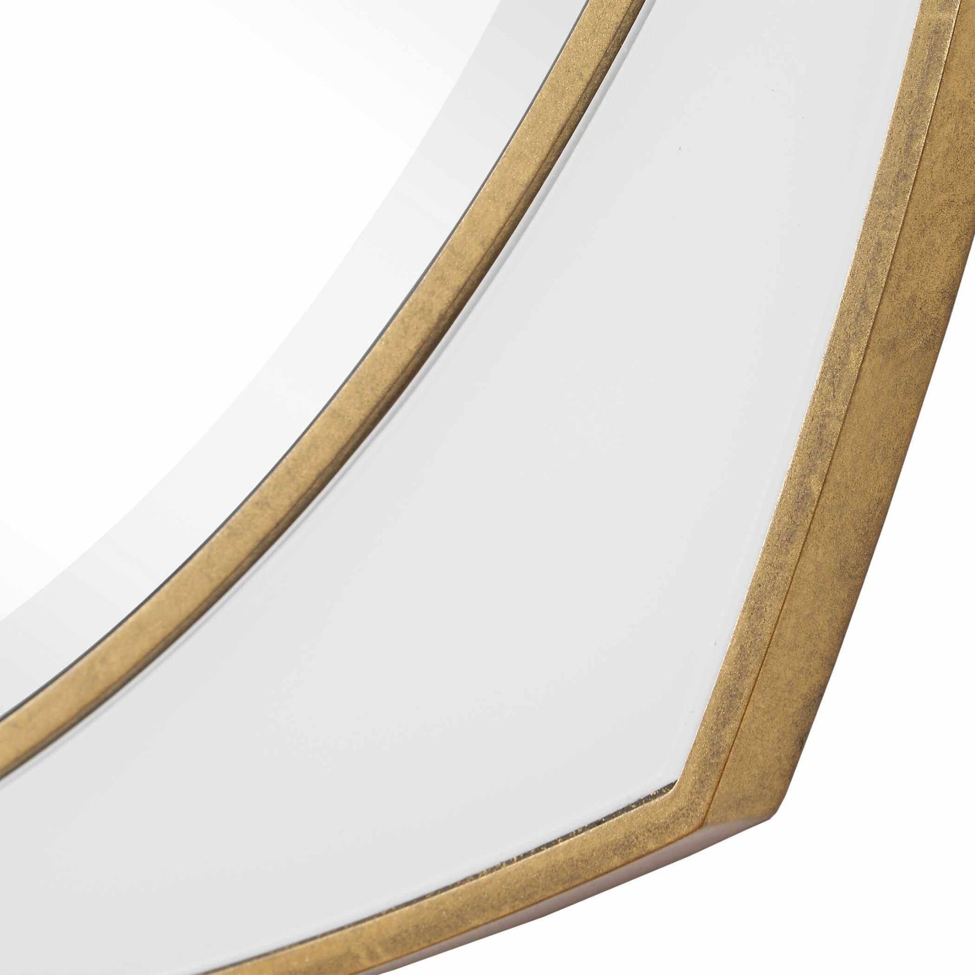 Estella White Round Mirror by Uttermost
