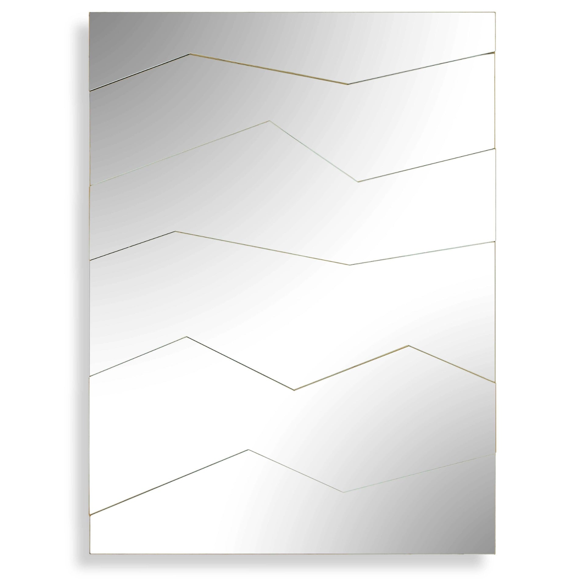 Fracture Segmented Panel Rectangular Mirror by Uttermost