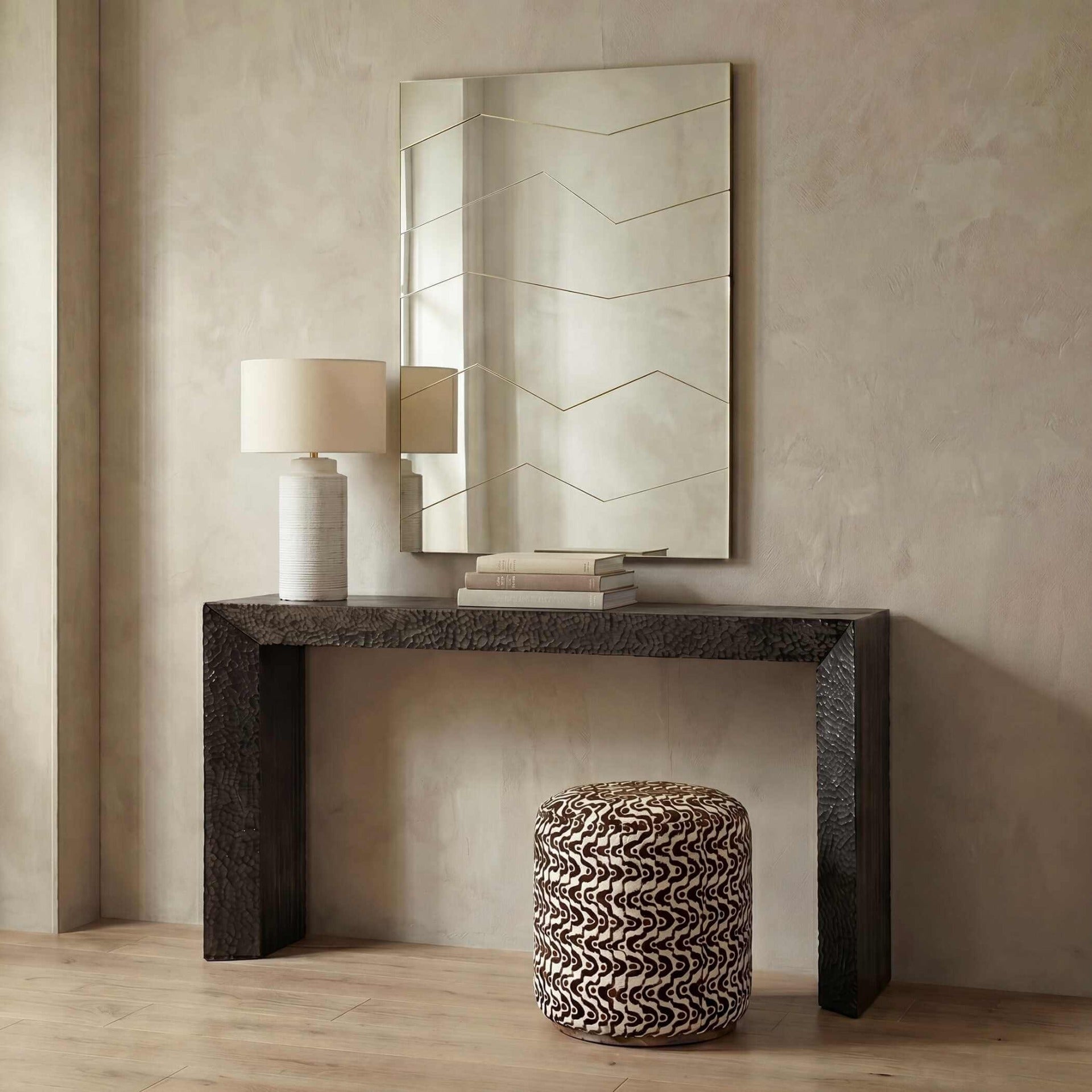Fracture Segmented Panel Rectangular Mirror by Uttermost