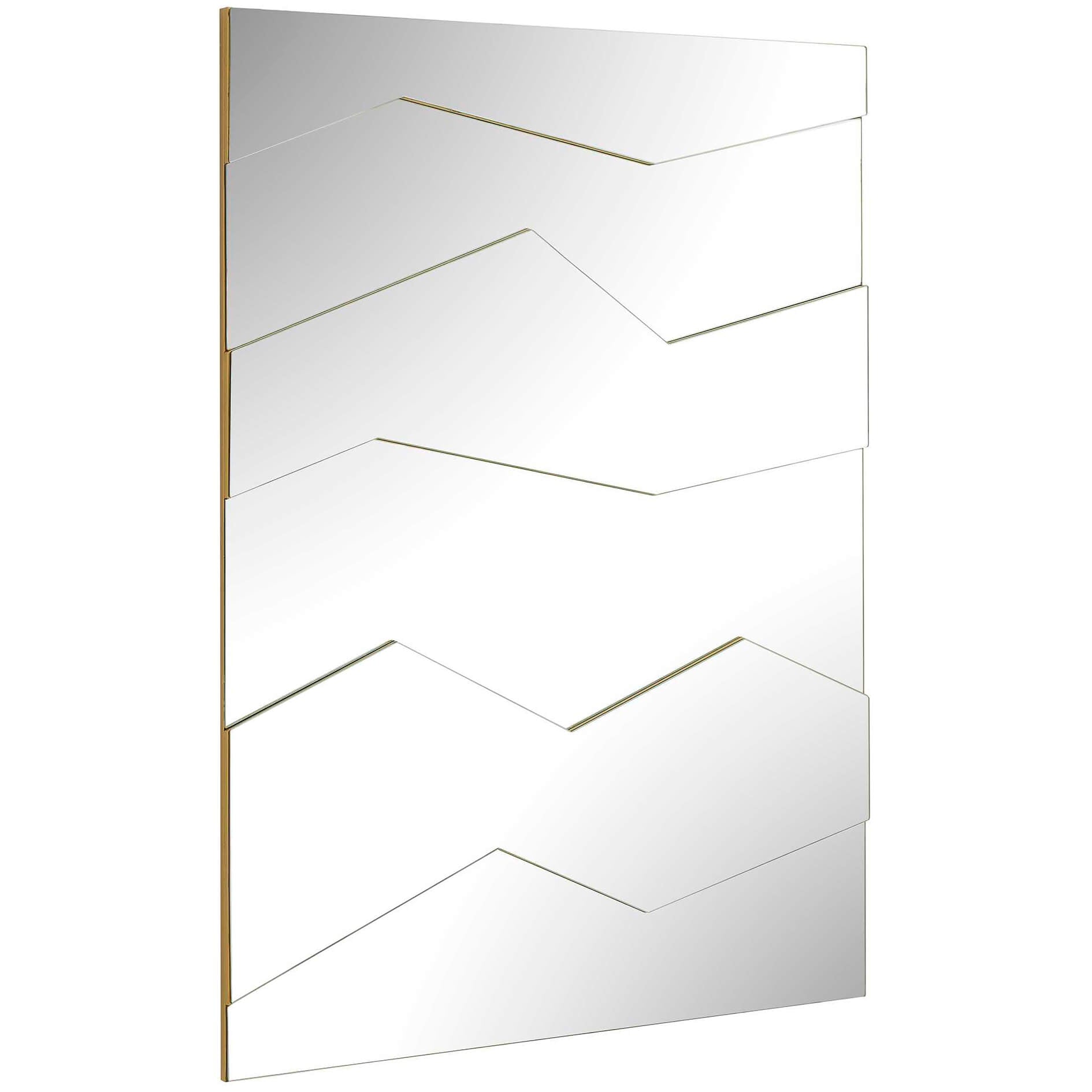 Fracture Segmented Panel Rectangular Mirror by Uttermost