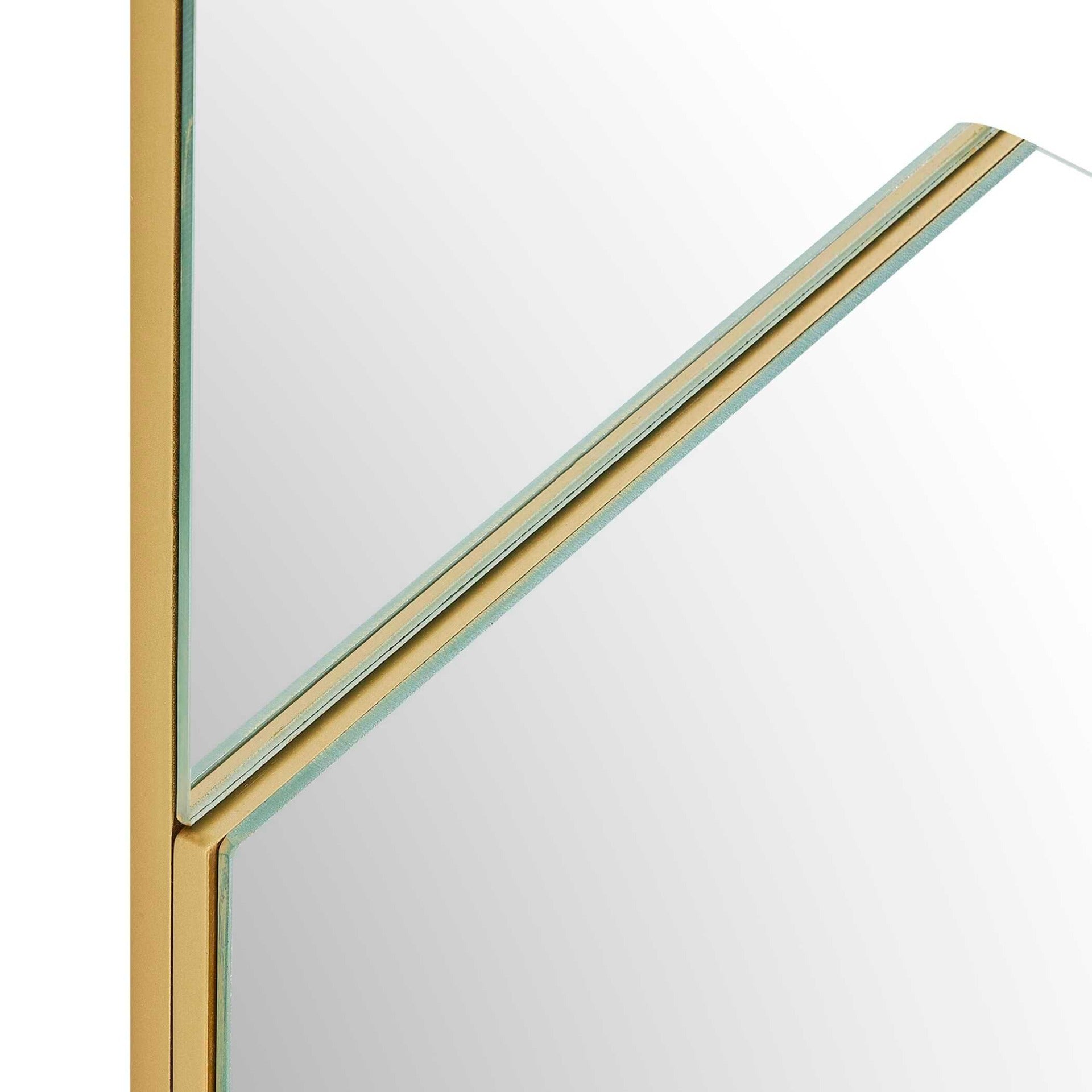Fracture Segmented Panel Rectangular Mirror by Uttermost