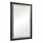 Guerra Walnut & Brass Mirror by Uttermost