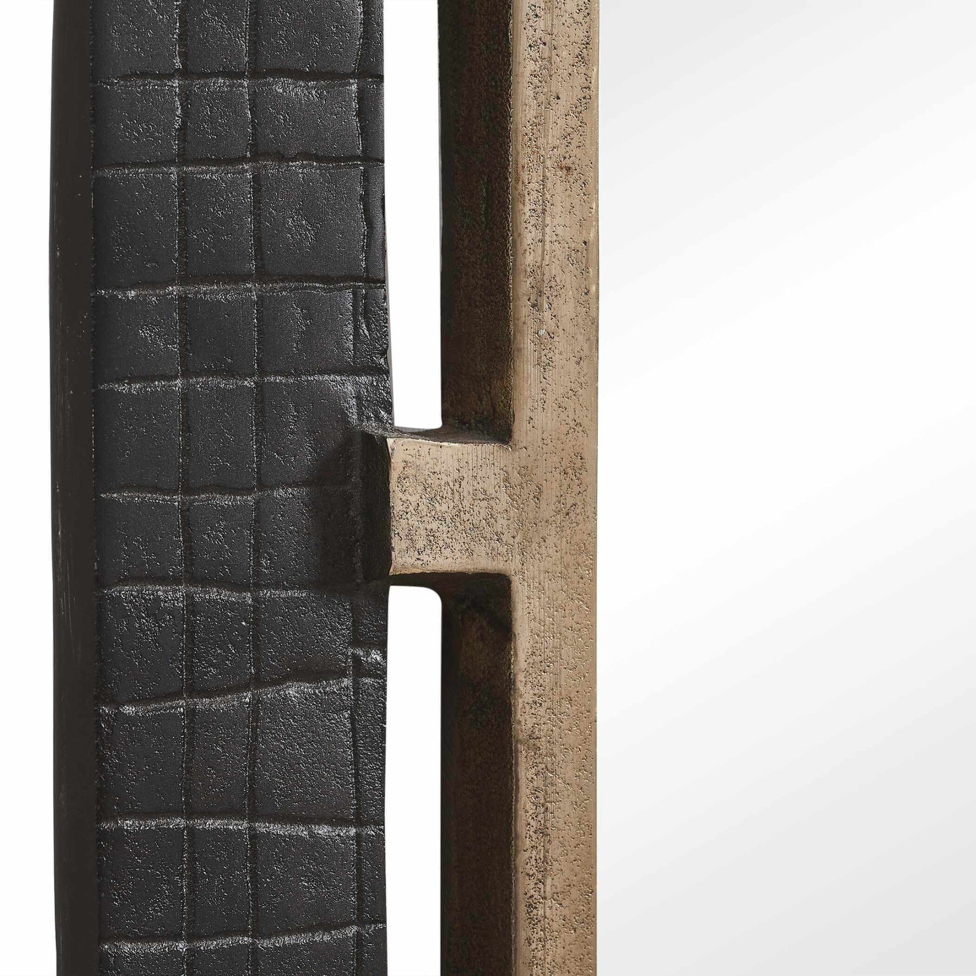 Guerra Walnut & Brass Mirror by Uttermost