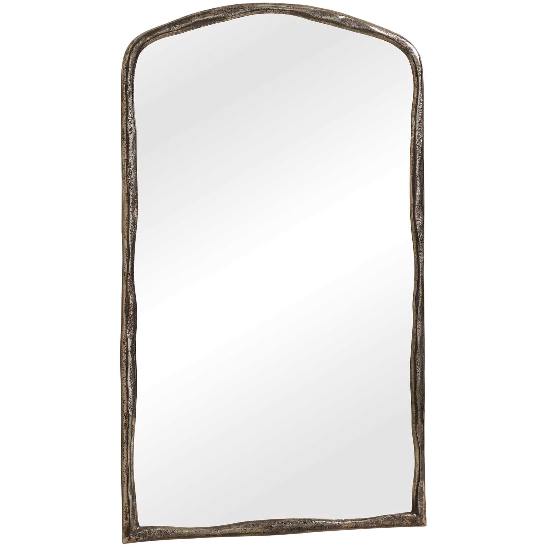 Hammered Antique Nickel Arch Mirror by Uttermost