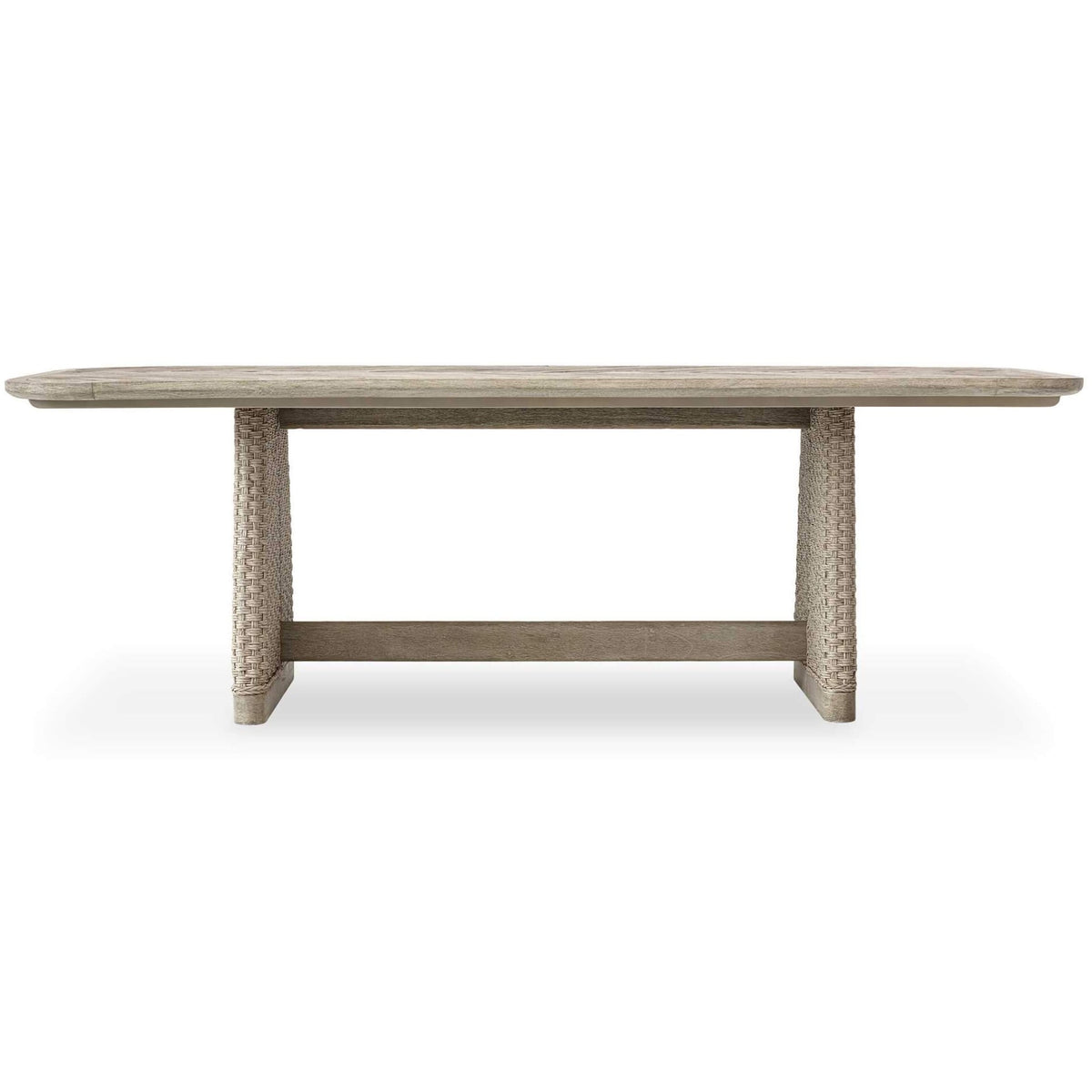 Harbor Herringbone Indoor-Outdoor Dining Table Uttermost