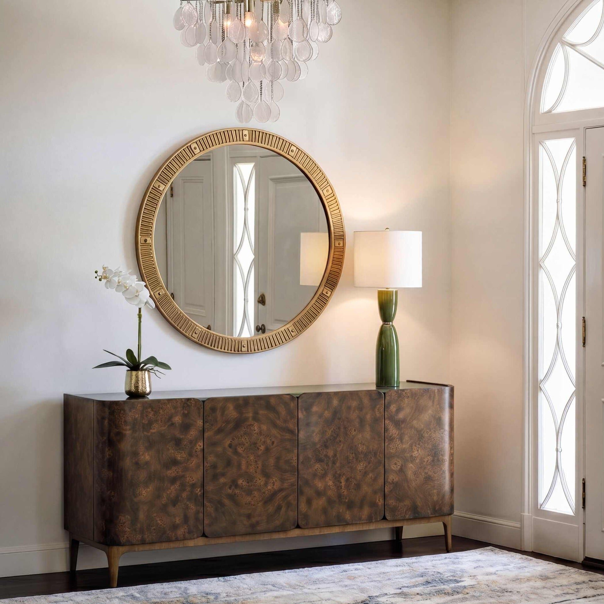Heart Of Gold Round Mirror by Uttermost