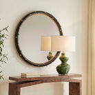 Helia Brass Round Mirror by Uttermost