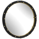 Helia Brass Round Mirror by Uttermost