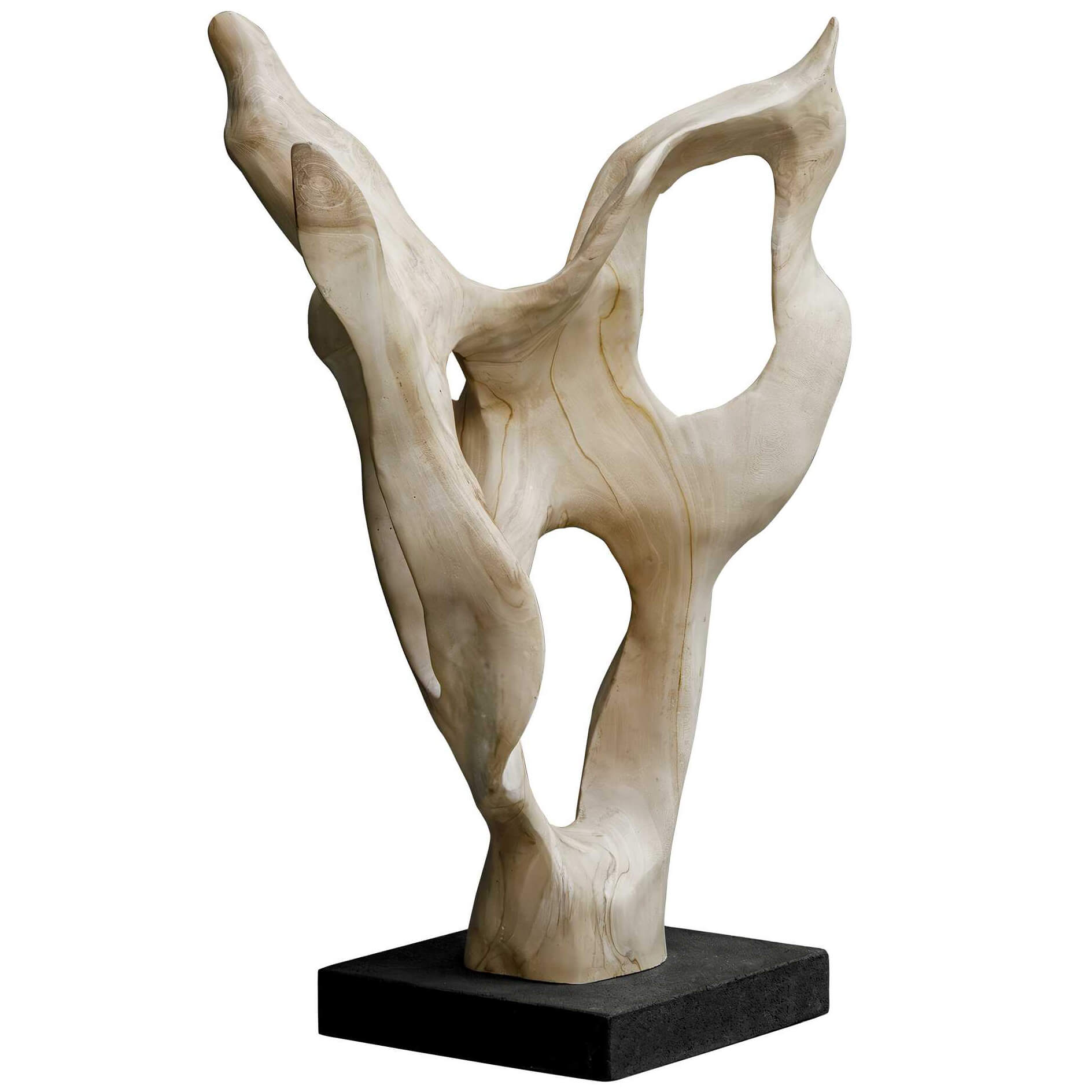 Hollow Form Indoor-Outdoor Teak Sculpture by Uttermost