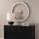 Ivory Halo Minimalist Wall Clock by Uttermost