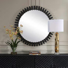 Jael Round Iron Bands Mirror by Uttermost