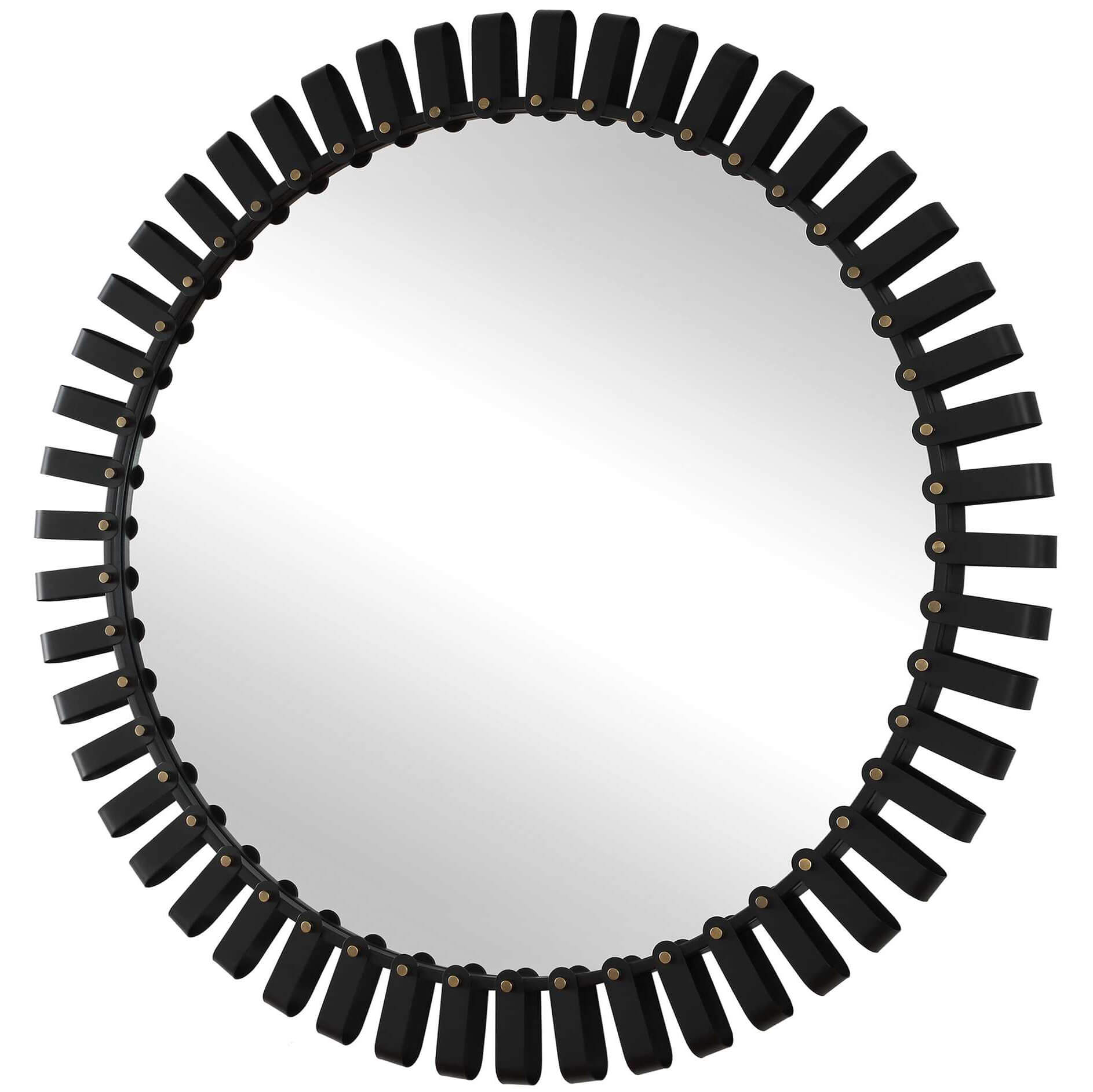 Jael Round Iron Bands Mirror by Uttermost