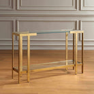 Kendrick Glass Console Table Uttermost