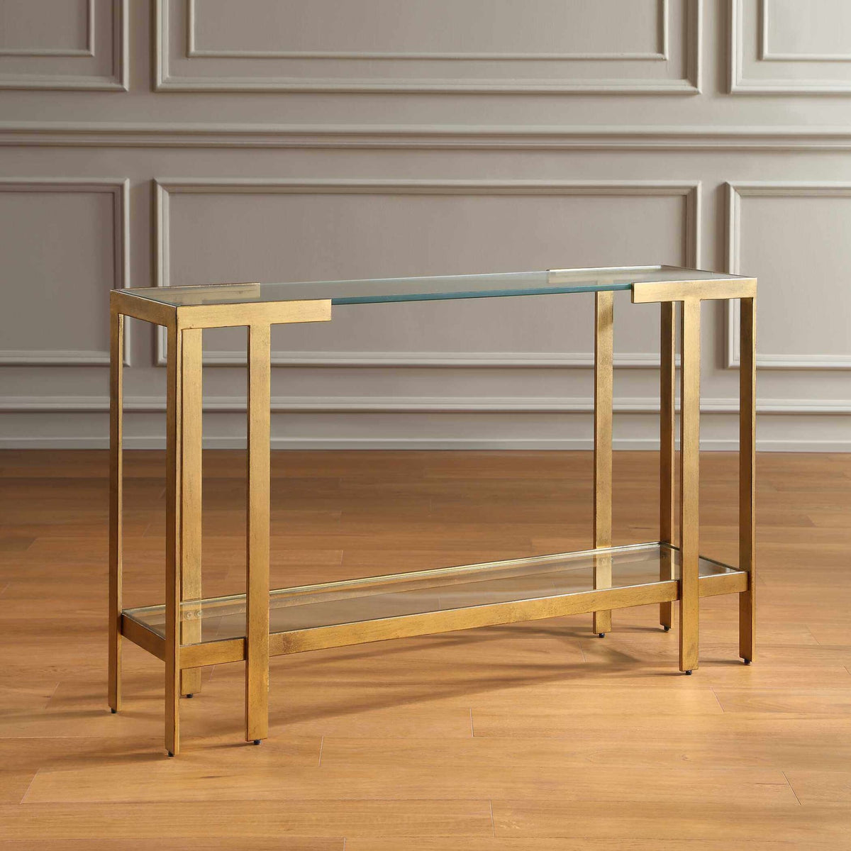 Kendrick Glass Console Table Uttermost
