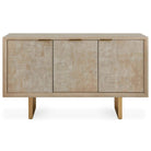 Maeva 3 Door Light Wood Cabinet by Uttermost