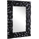 Malosi Black Carved Mirror by Uttermost
