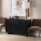 Mercado Black 3 Door Cabinet Uttermost