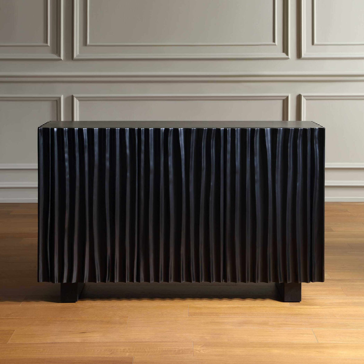 Mercado Black 3 Door Cabinet Uttermost