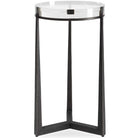Midas Dark Bronze Round Side Table Uttermost