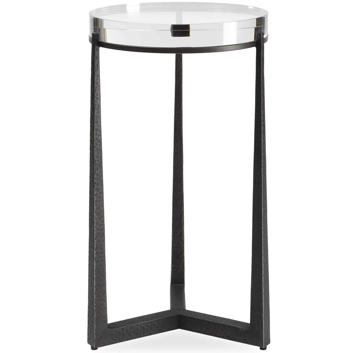 Midas Dark Bronze Round Side Table Uttermost