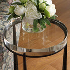 Midas Dark Bronze Round Side Table Uttermost
